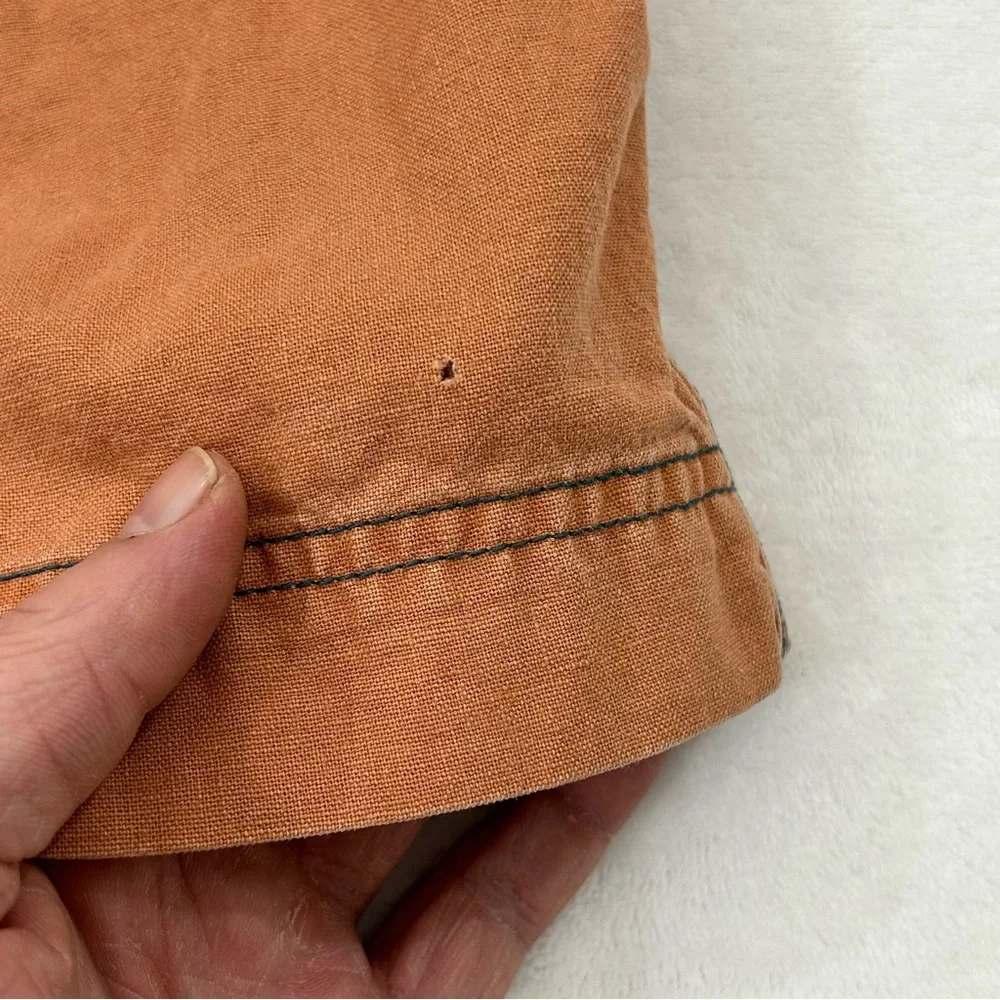 Vintage Arizona Jean Company Faded Orange Surf Swim Trunks Board Shorts Mens 36